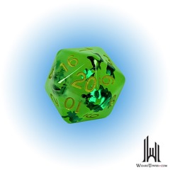 XL D20: Lit Leprechaun (Glow in the Dark!) w/ Symbol 30MM